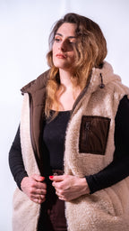 Manteau Julie ( Marron / Beige )