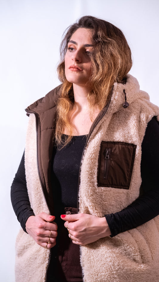 Manteau Julie ( Marron / Beige )